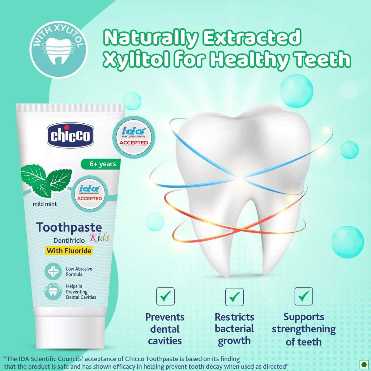 Chicco - Dentifricio Toothpaste Mild Mint Flavour 70g