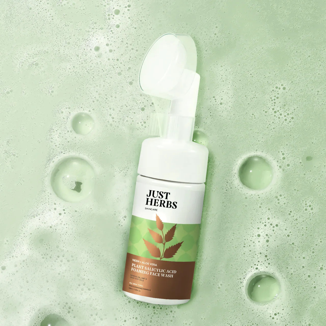 Just Herbs - Neem + Aloe Vera Clear Skin Face Wash 100g