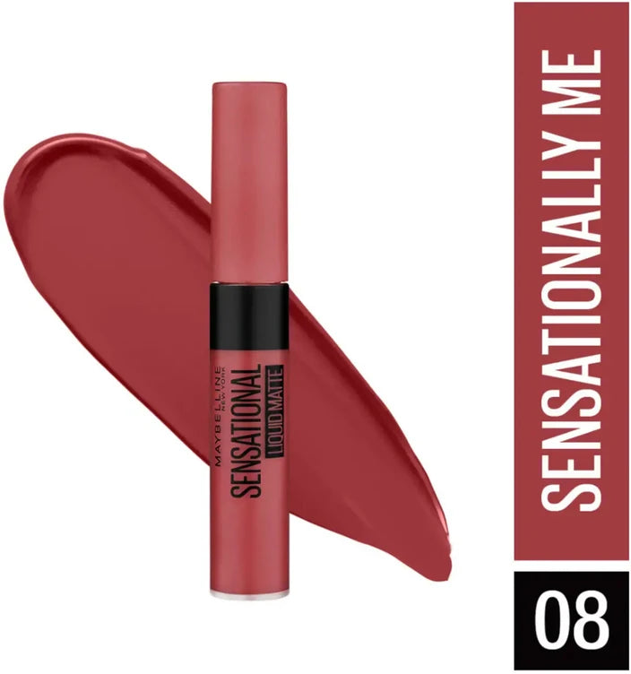 Maybelline - New York Sensational Liquid Matte Lipstick, 08 Sensationally Me 7g