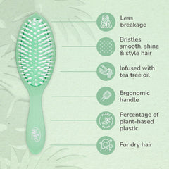 Wet Brush Go Green Oil Infused Treatment & Shine Brush Tea Tree