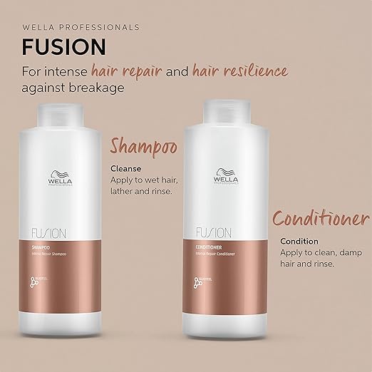 Wella Professionals Fusion Shampoo & Conditioner 1 LITRE Bundle
