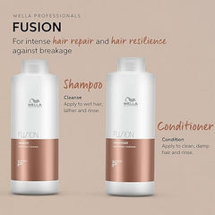 Wella Professionals Fusion Shampoo & Conditioner 1 LITRE Bundle