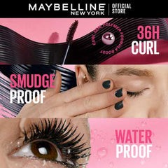 Maybelline - New York Mascara, Curls Lashes, Highly Pigmented Colour, Long-lasting, Waterproof, Hypercurl Black 9.2ml