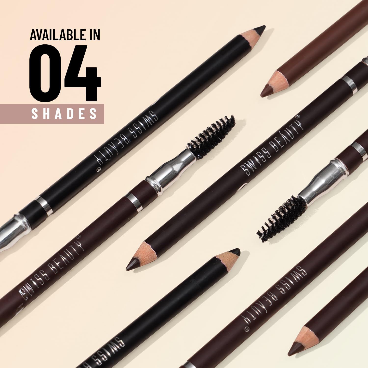 Swiss Beauty - Brow Definer Pencil Black Shade No. 4