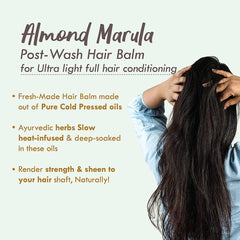 Nat Habit - Green Infused Post-Wash Hair Balm Almond Marula 25ml