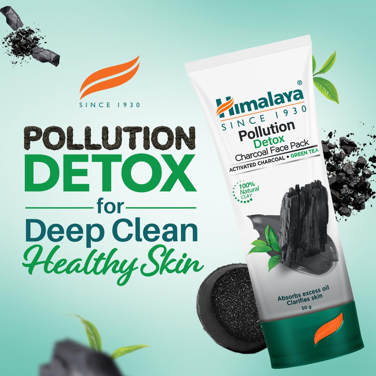 Himalaya - Pollution Detox Charcoal Face Pack 50g
