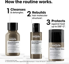 L'Oreal Professionnel Absolut Repair Molecular Mini Trio Hair Kit Pack