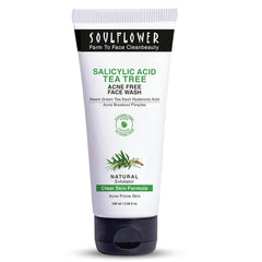SoulFlower - 2% Salicylic Acid Tea Tree Acne Free Face Wash 100ml