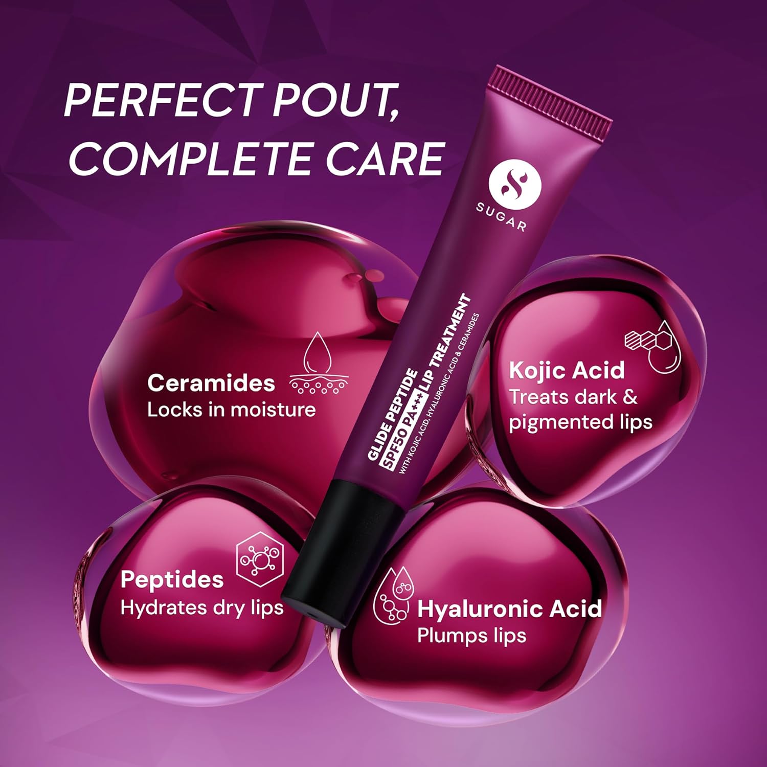 Sugar - Glide Peptide SPF50 PA+++ Lip Treatment 01 Coconut Crunch 100g
