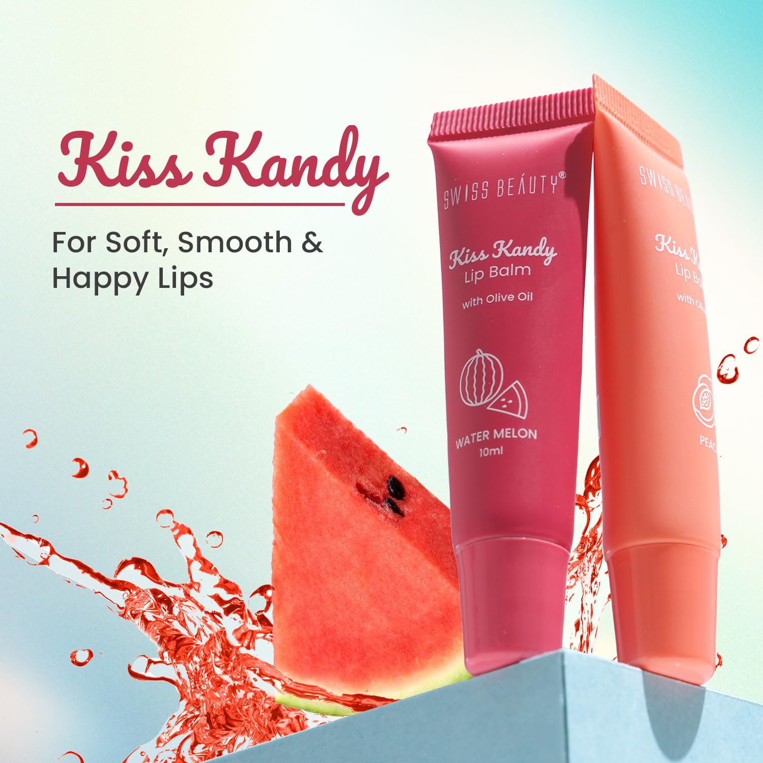 Swiss Beauty Kiss Kandy Lip Balm Shade 01 Peach