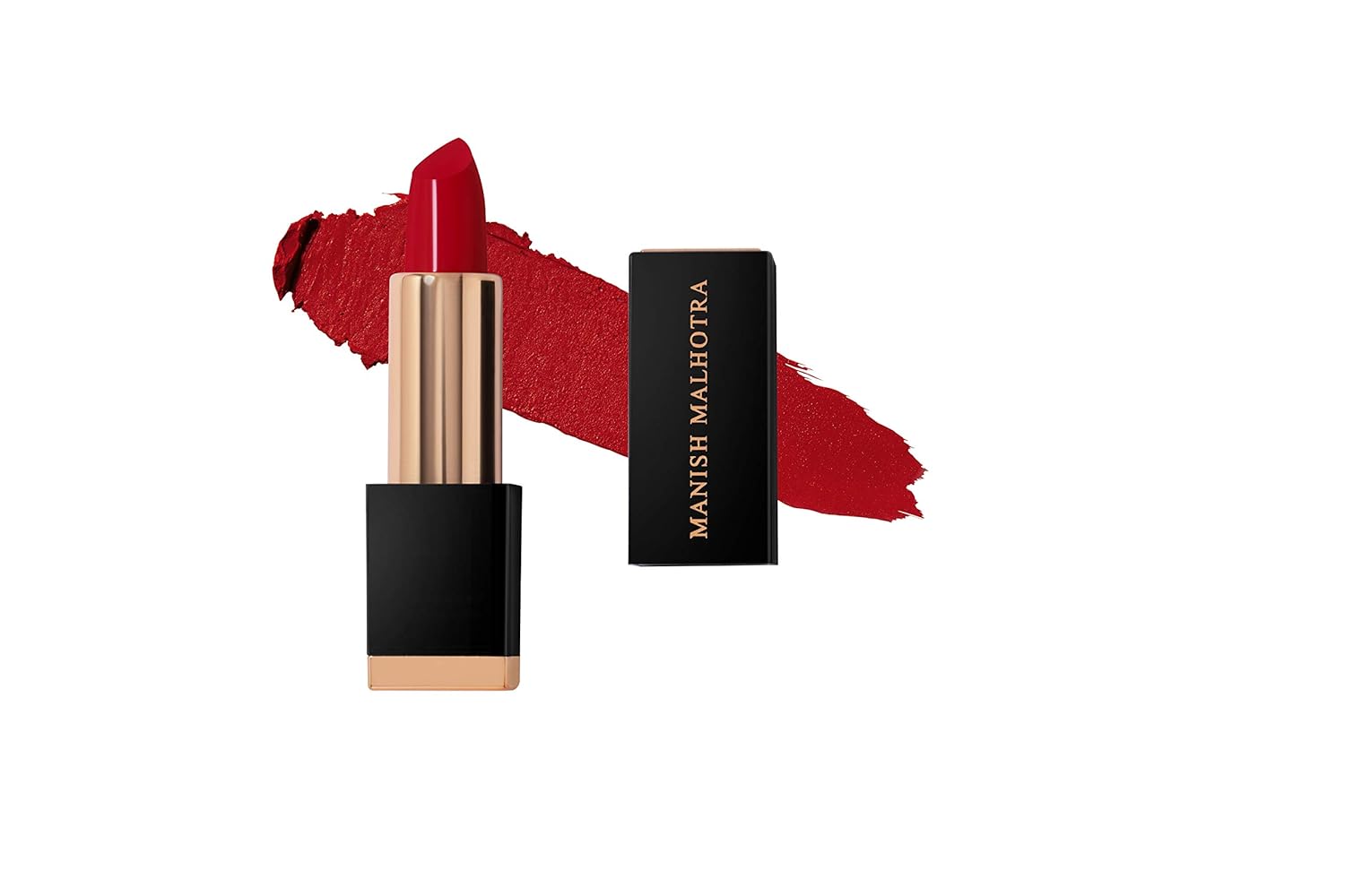 MyGlamm - Manish Malhotra Soft Matte Lipstick - Romantic Rouge (Blood Red Shade) | Long Lasting, Hydrating, Moisturising, Matte Finish Creamy Lipstick