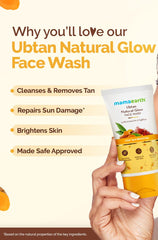 Mamaearth - Ubtan Natural Glow Face Wash with Turmeric & Saffron for Tan Removal 150ml