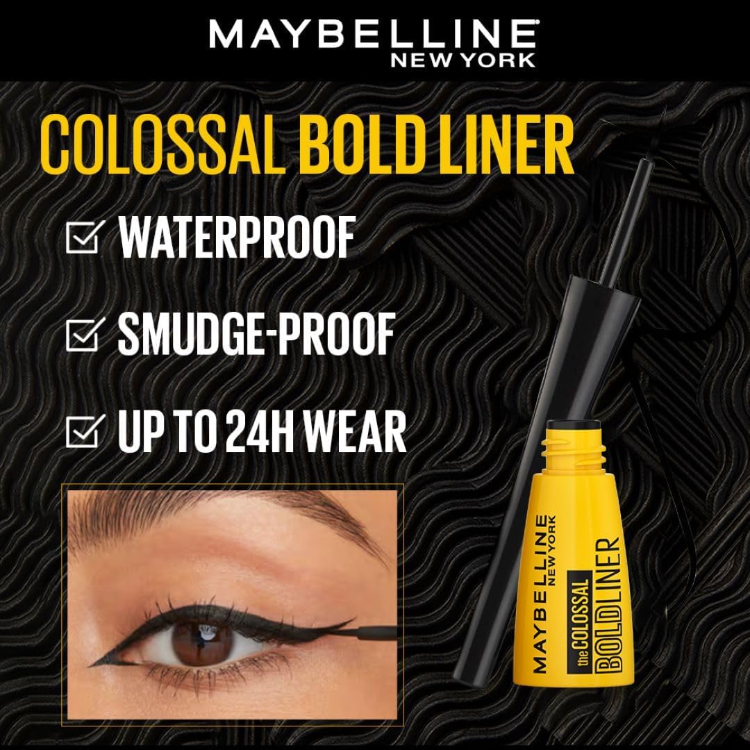 Maybelline - New York The Colossal Combo - Mascara + Bold Liner + Kajal 3 pcs