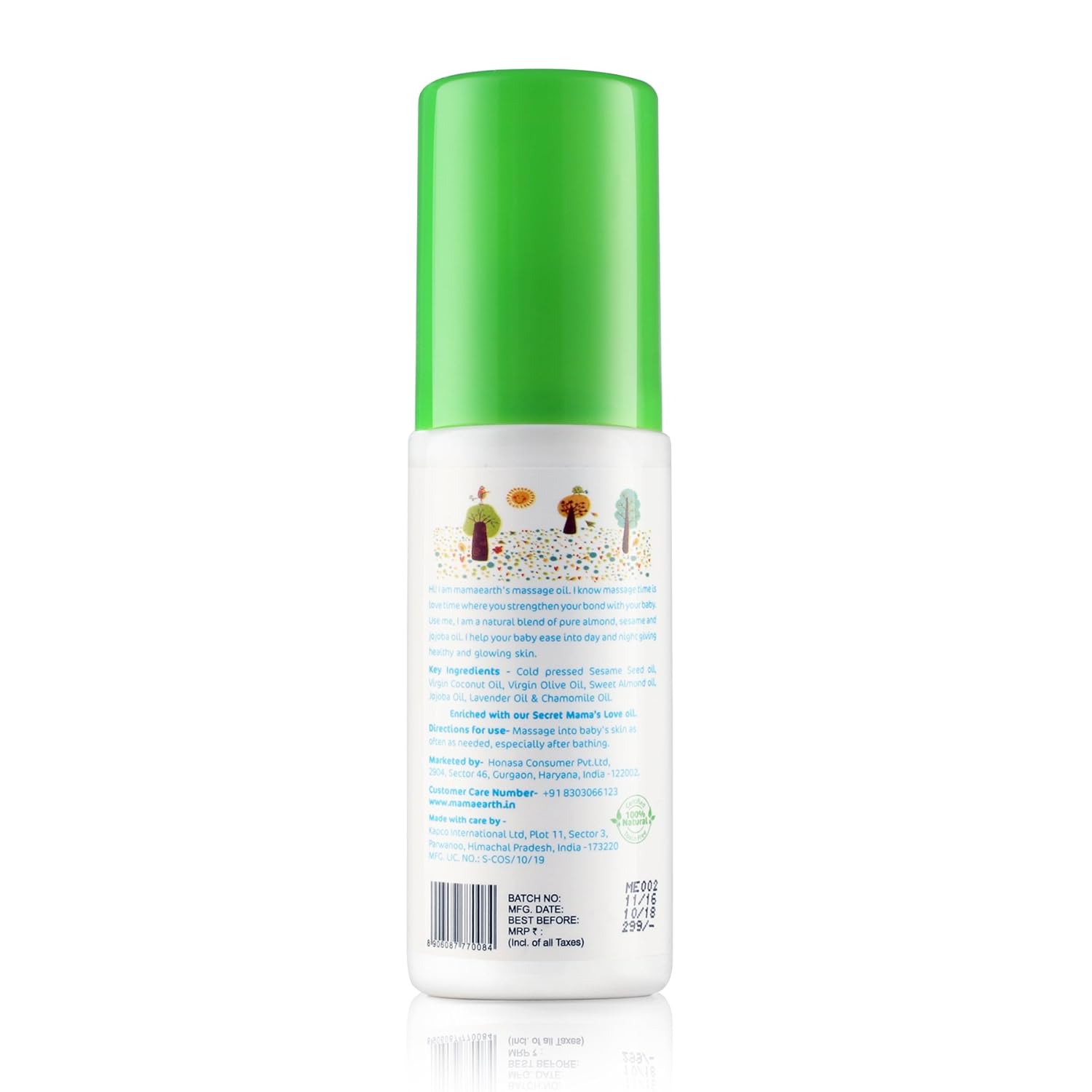 Mamaearth - Milky Soft Baby Massage Oil 100ml