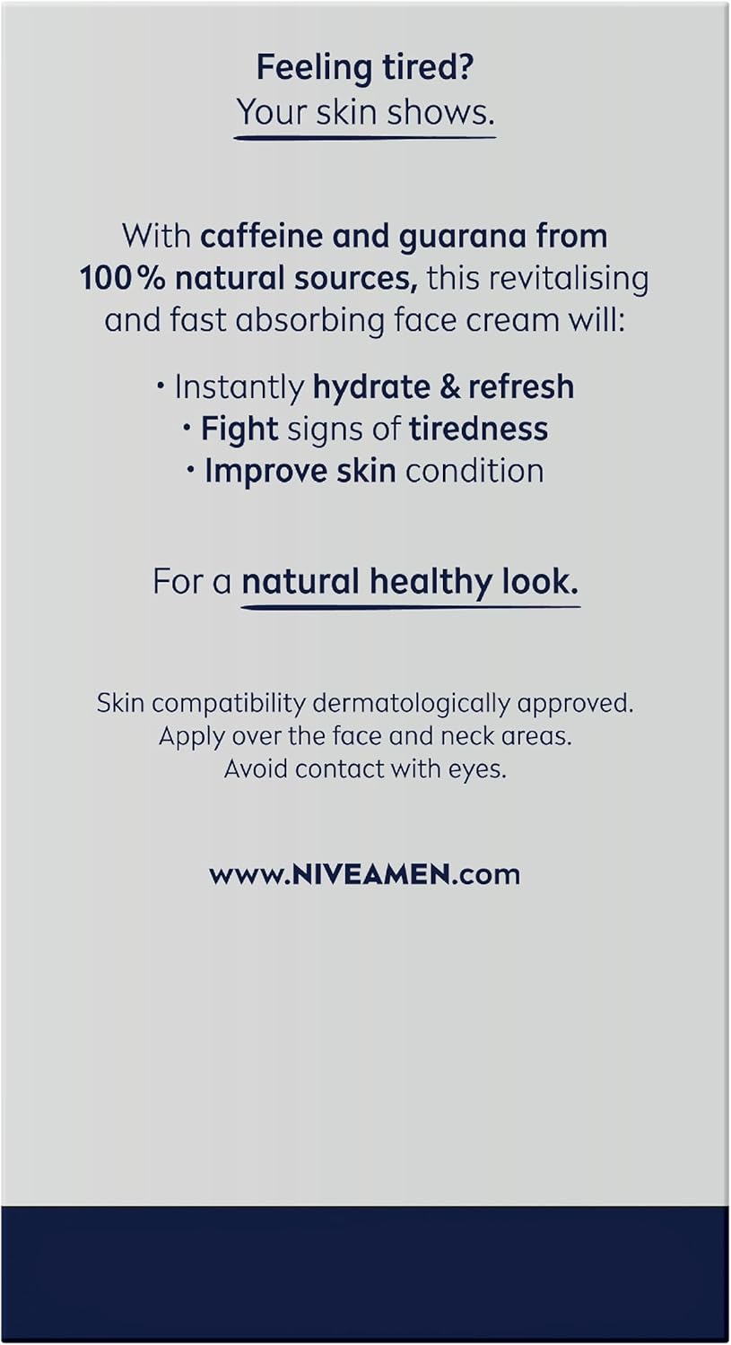 Nivea MEN Active Energy Face Moisturiser With Caffeine & Guarana 50ml