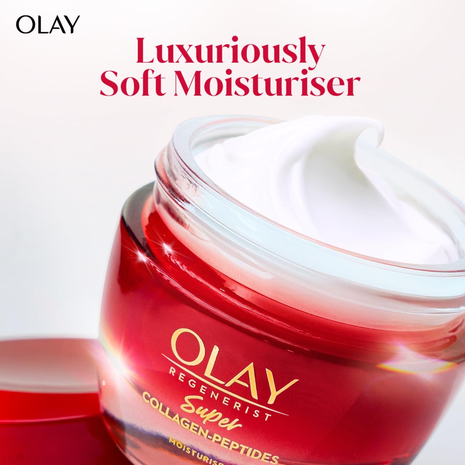 Olay Super Collagen Peptides Moisturiser For Firm & Lifted Skin, Reduces 5 Signs Of Ageing 45g