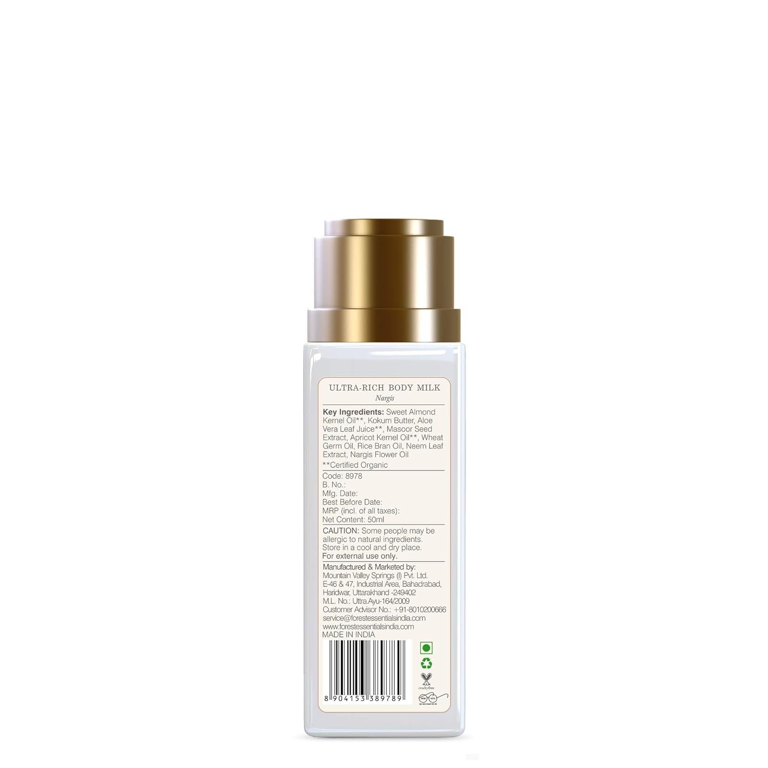 Forest Essentials - Ultra-Rich Body Milk Nargis 50ml