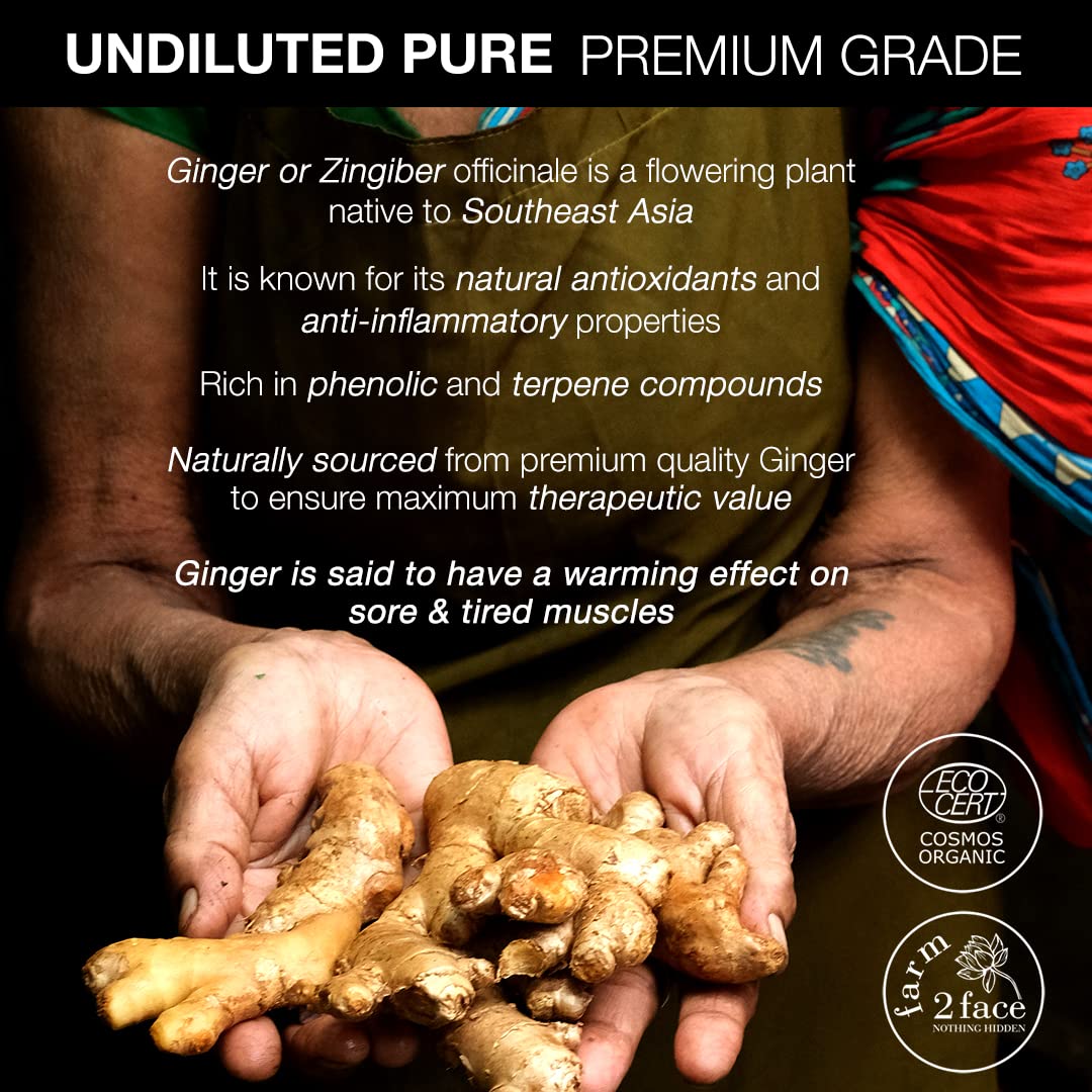 SoulFlower - Ginger Essential Oil for Sore Muscles 10ml