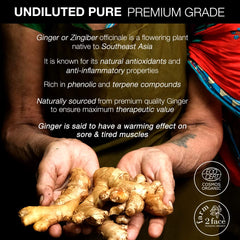 SoulFlower - Ginger Essential Oil for Sore Muscles 10ml