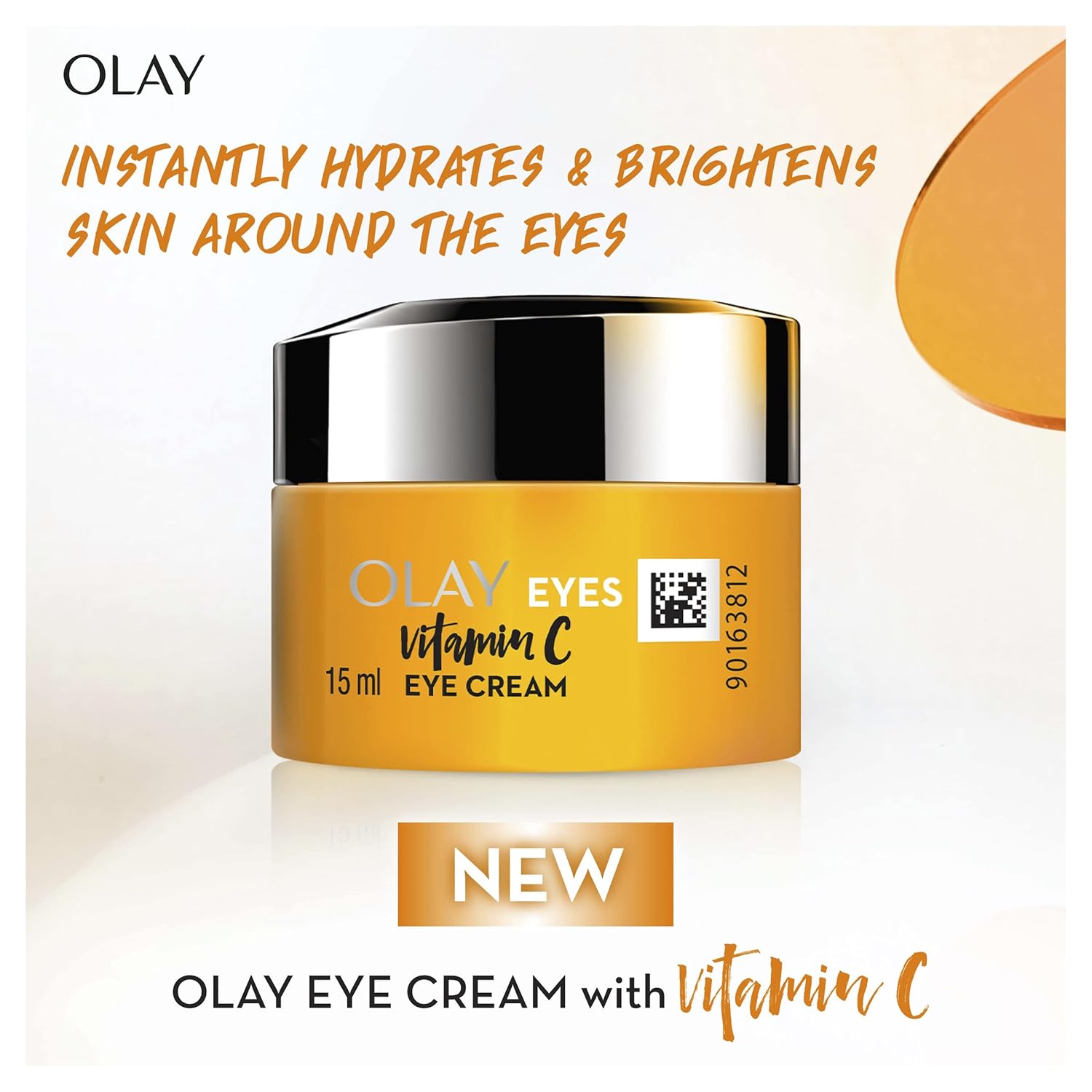 Olay Vitamin C Eye Cream-Hydrate & Brighten Under Eyes with Vitamin B3 & Niacinamide- 15ml