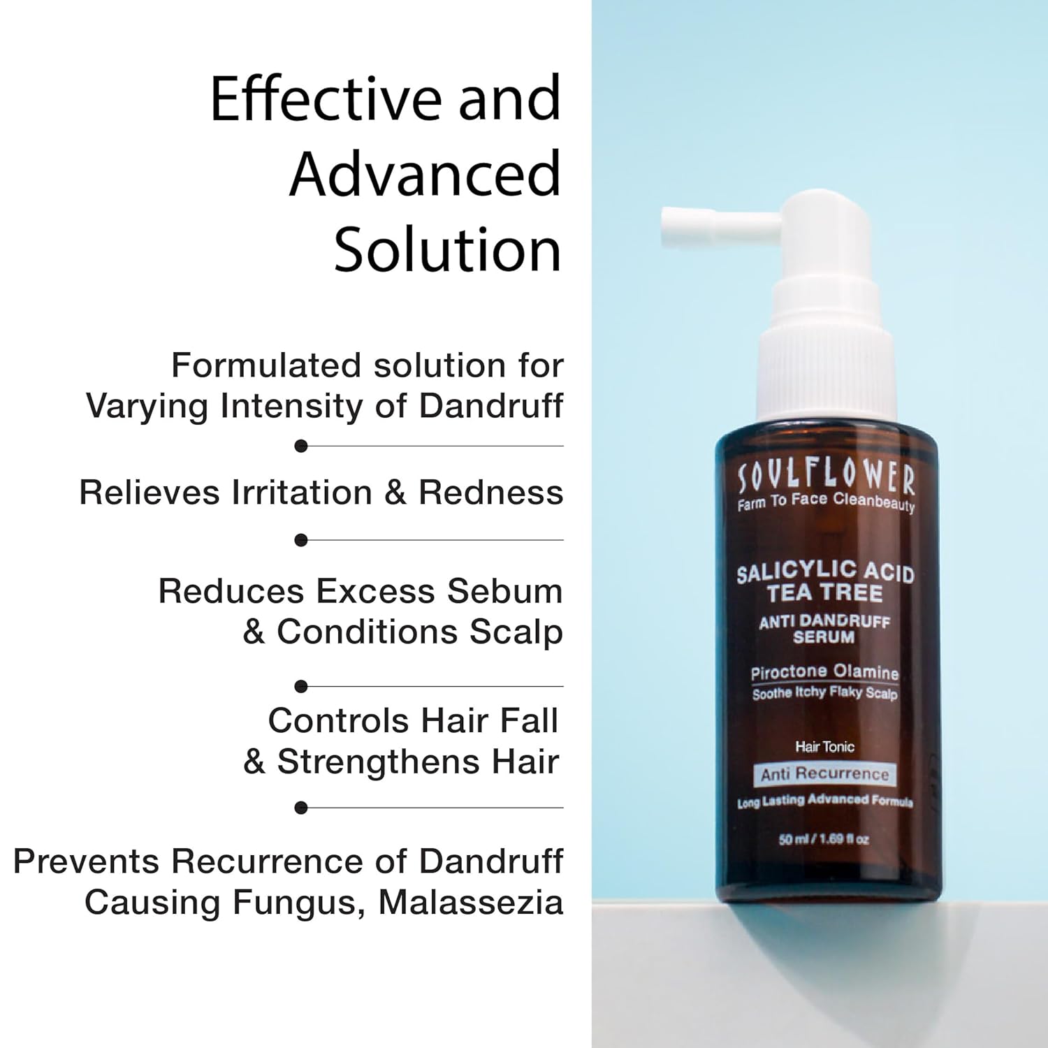 SoulFlower - Anti Dandruff 50ml + Hair Growth Treatment 30ml