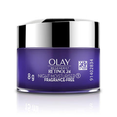 Olay Night Cream Mini: Regenerist Retinol 24 Moisturiser for hydrated plump smooth skin 8g