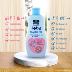 Parachute Advansed Baby Massage Oil with 100% Virgin Coconut Oil & Vitamins E & F - 200ml