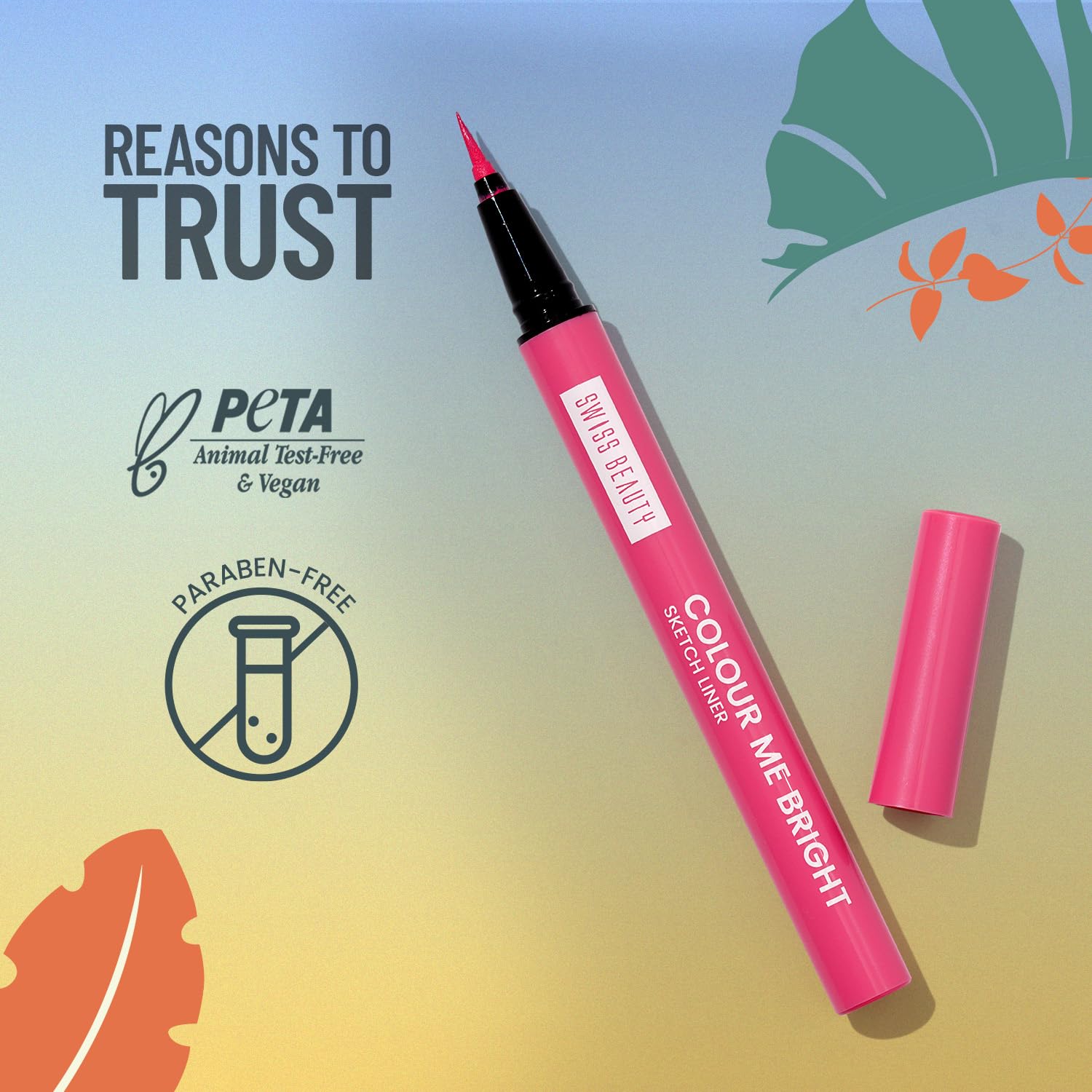Swiss Beauty - Colour Me Bright Sketch Eyeliner Wine Rush Shade No. 6