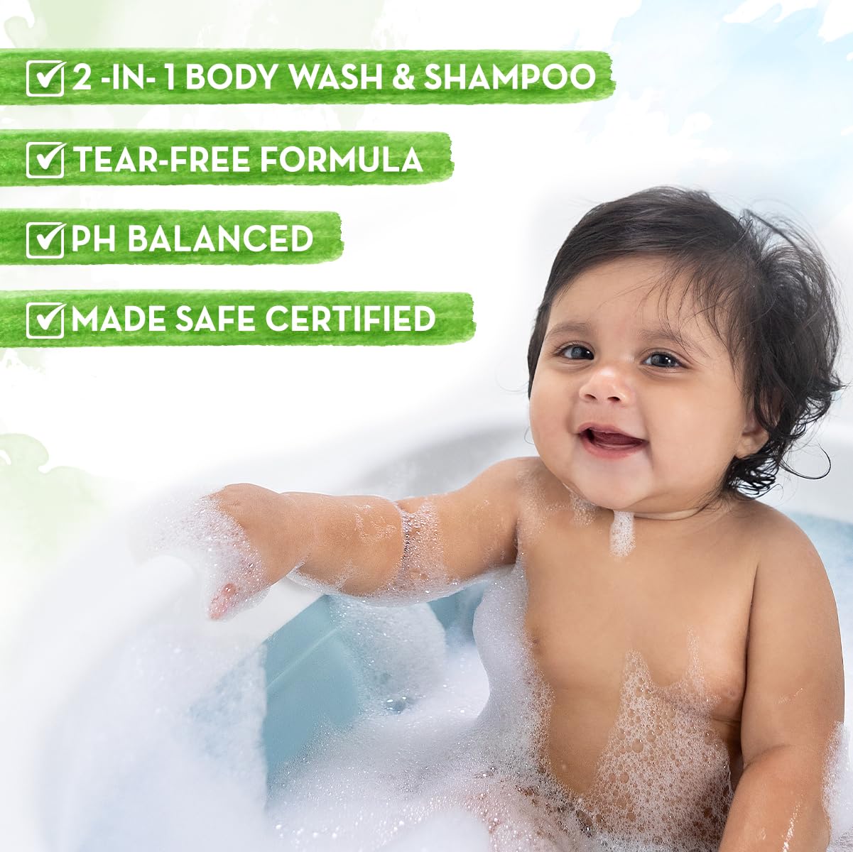 Mamaearth - Milky Soft Head to Toe Wash With Oats, Milk, and Calendula for Babies- 400ml