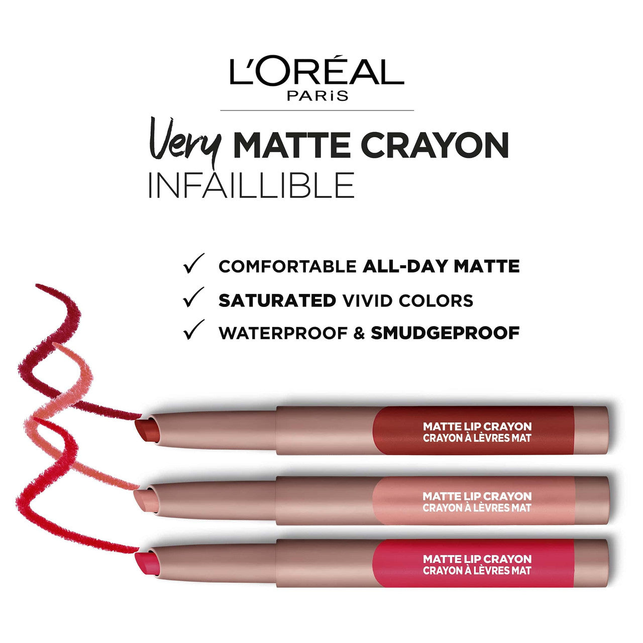 L'Oreal Paris - Infallible Matte Lip Crayon Lipstick 113 Brulee Everyday