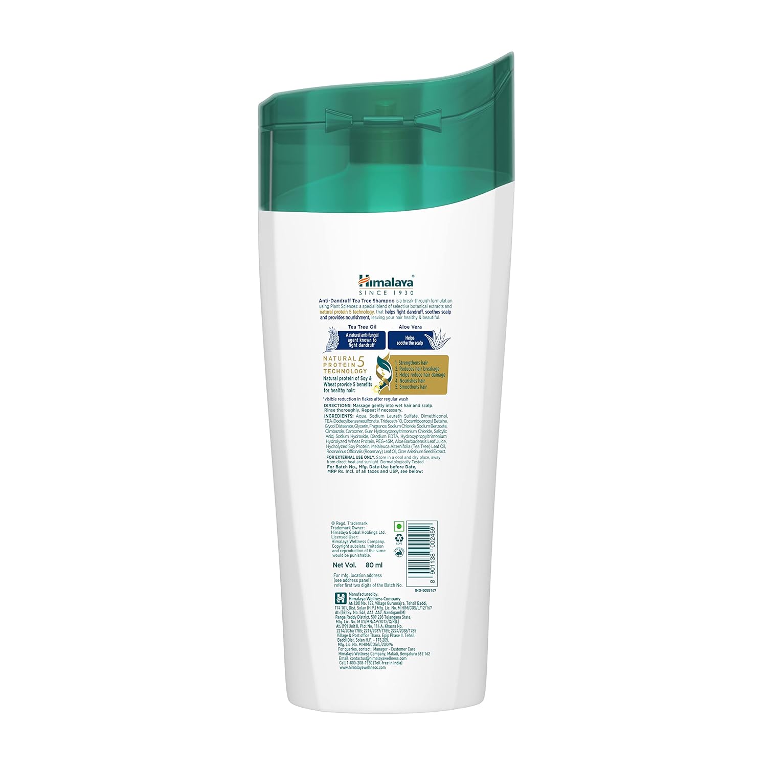 Himalaya - Anti-Dandruff Tea Tree Shampoo 80ml