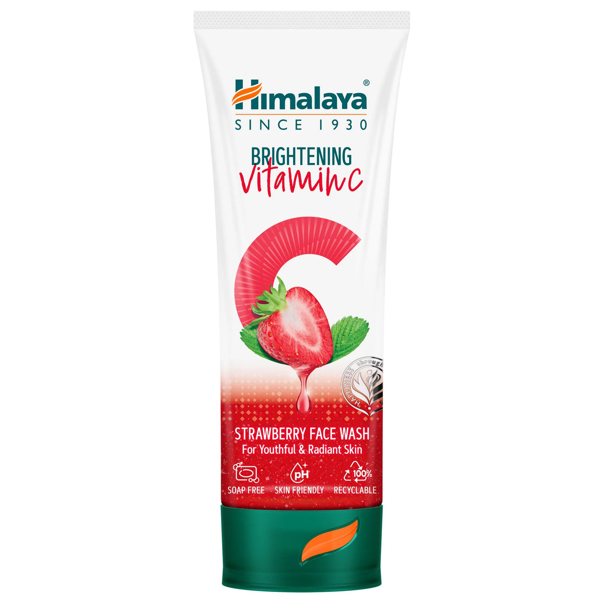 Himalaya Brightening Vitamin C Strawberry Face Wash for Youthful & Radiant Skin - 50 ml