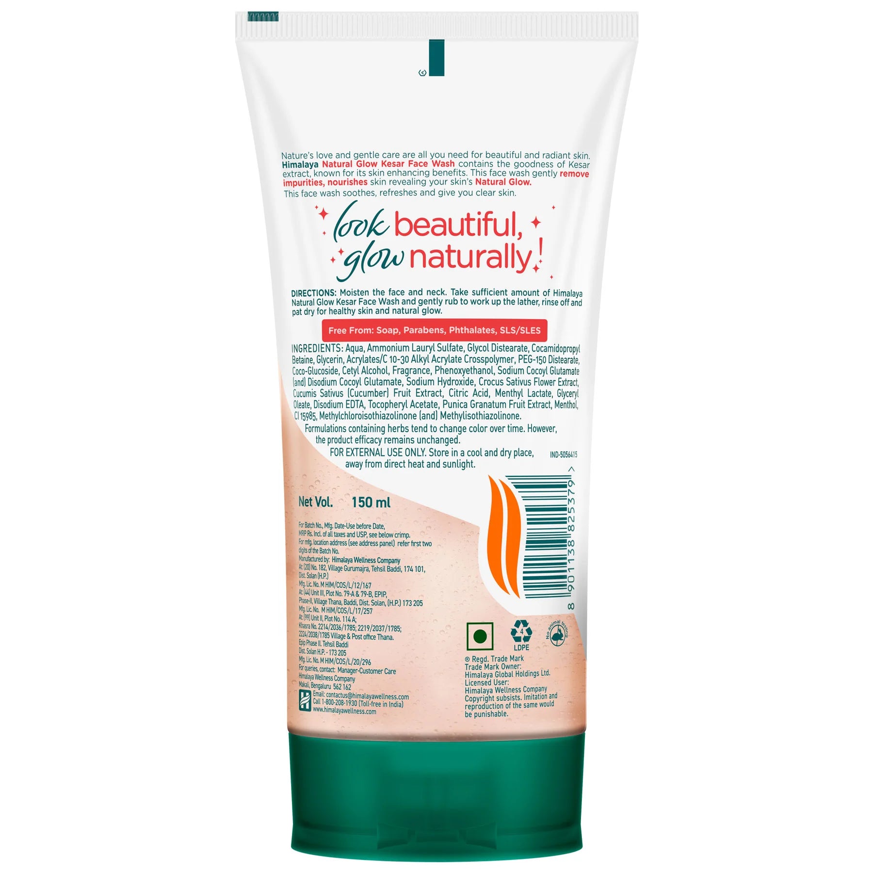 Himalaya Natural Glow Kesar Face Wash 150 ml