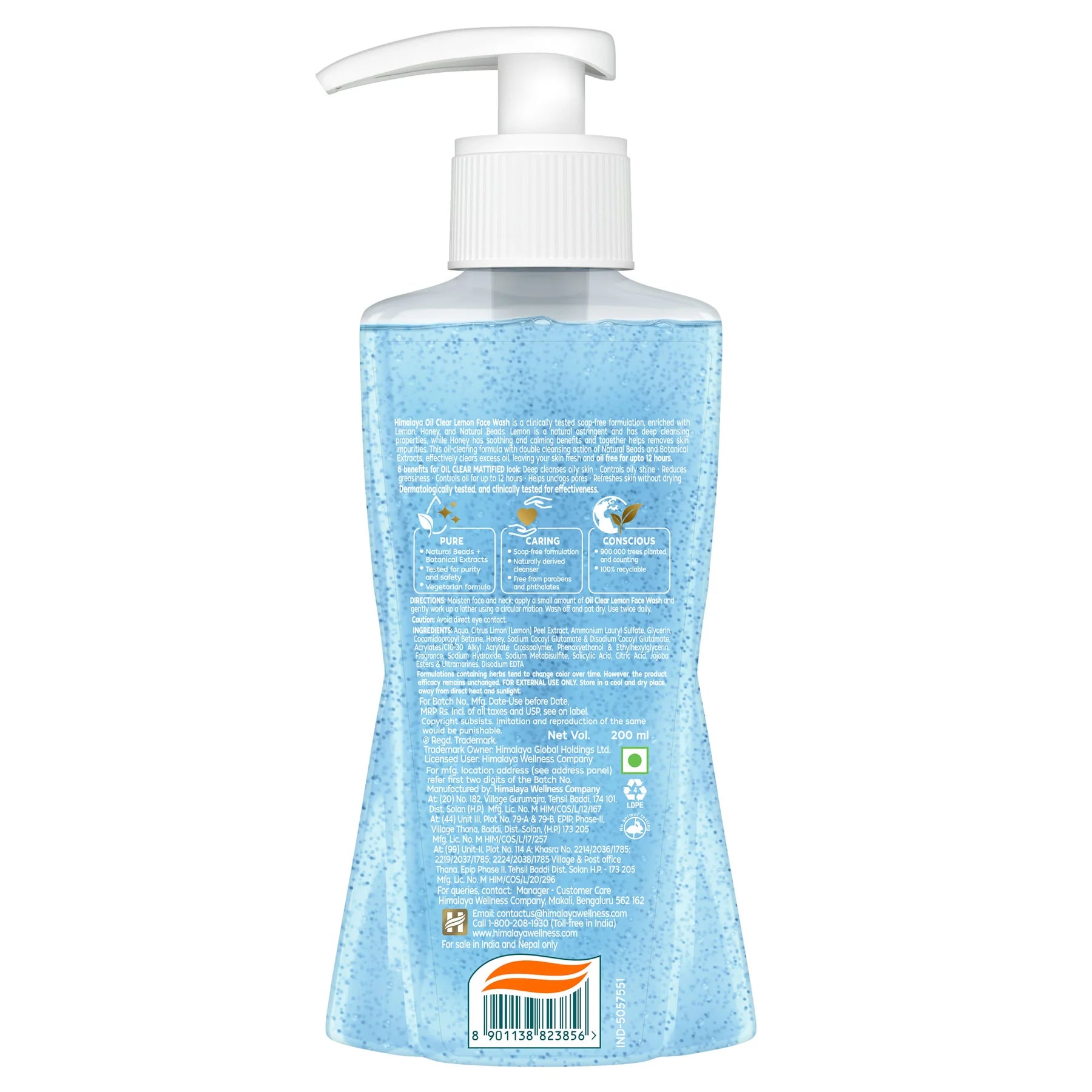Himalaya - Oil Clear Lemon Face Wash - 200 ml