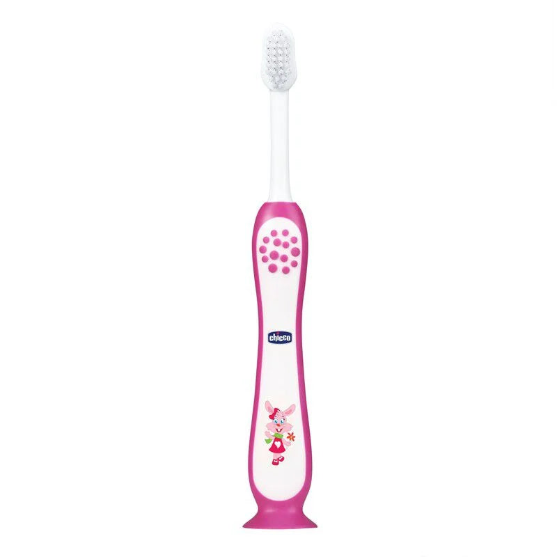 Chicco - Pink Toothbrush for 3Y - 8Y