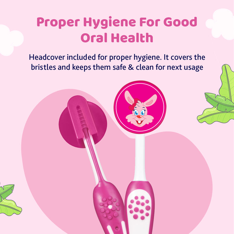 Chicco - Pink Toothbrush for 3Y - 8Y
