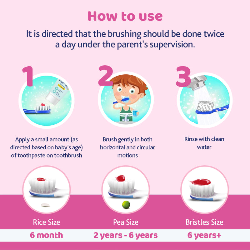 Chicco - Pink Toothbrush for 3Y - 8Y