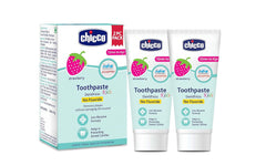 Chicco - Dentifricio Strawberry Flavour Toothpastes Pack of 2 50g