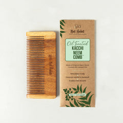 Nat Habit - Oil Treated Kacchi Neem Fine Tooth Styling Comb Small