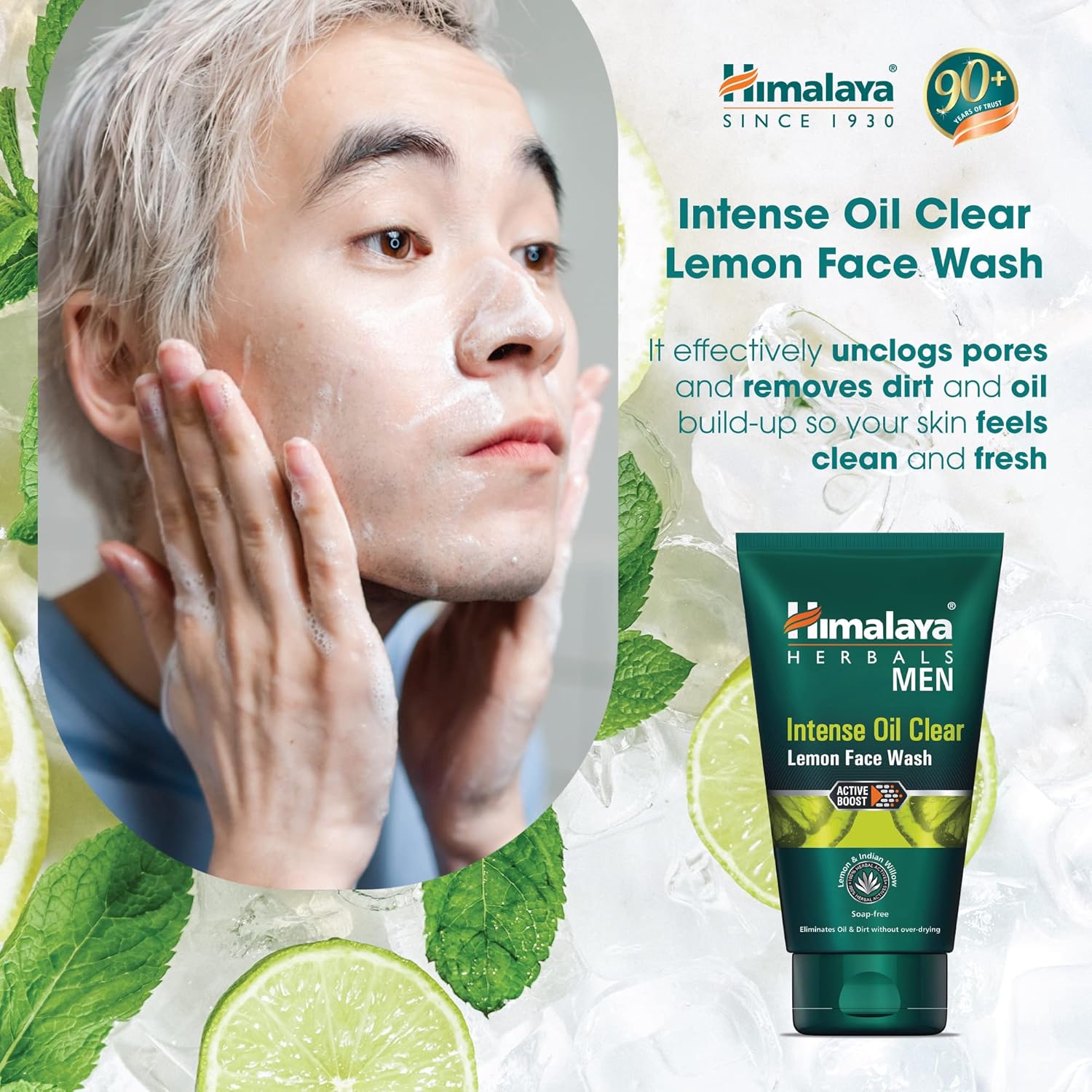 Himalaya Men Intense Oil Clear Lemon Face Wash 100ml