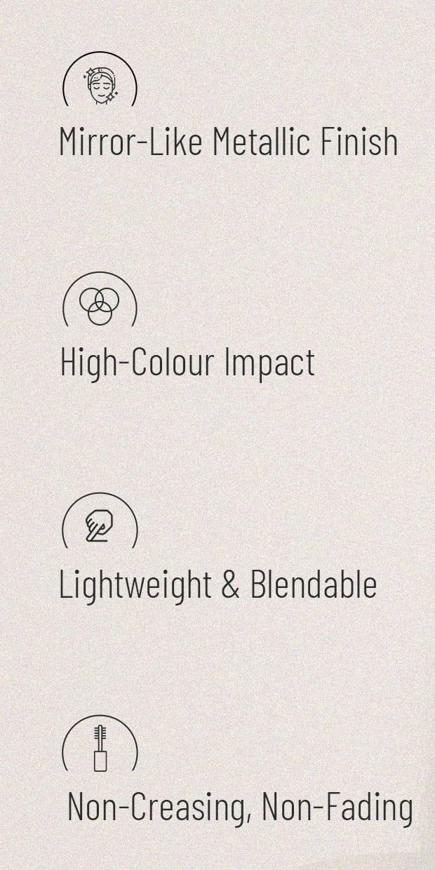 Swiss Beauty Metallic Eyeshadow Shade No. 05 Rose-Gold