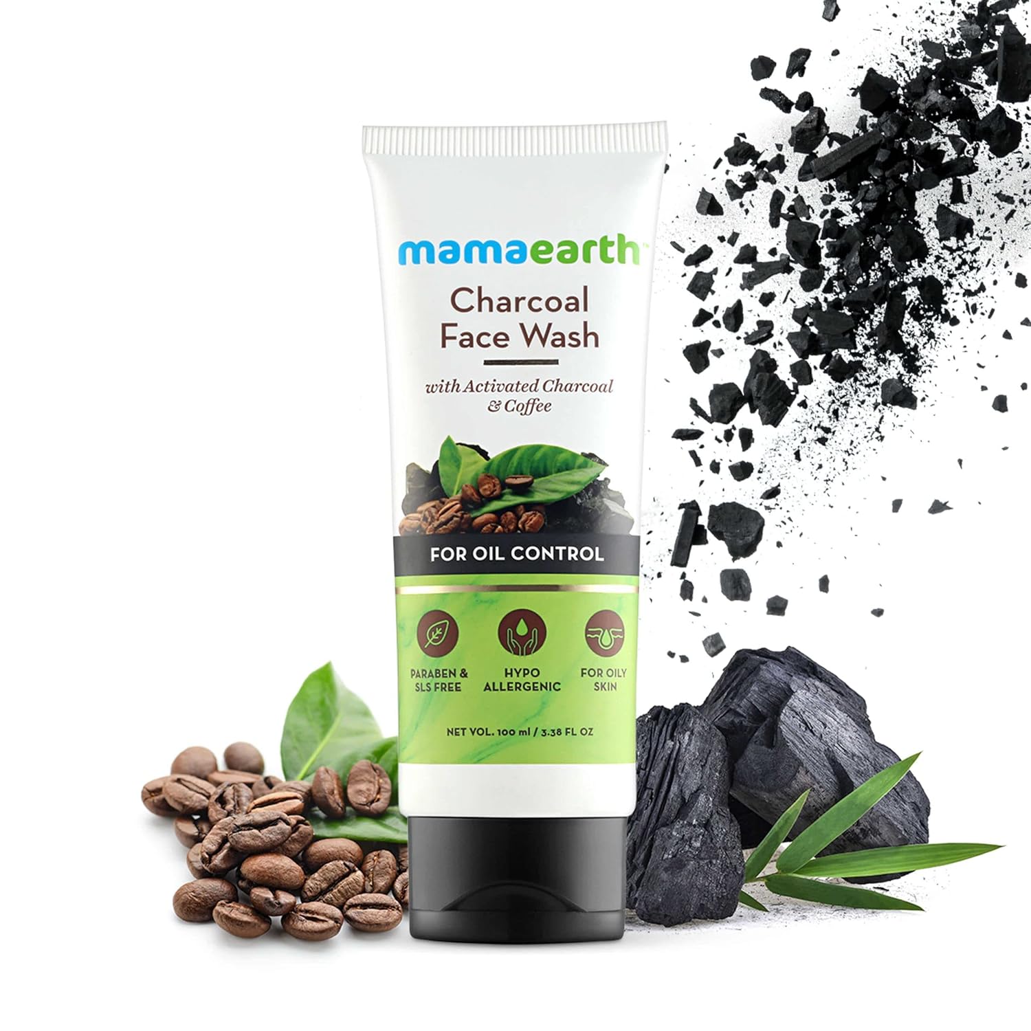 Mamaearth - Charcoal Face Wash for Oil Control, 100ml