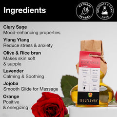 SoulFlower - Romance Aroma Massage Oil for Stress Relief and Relaxation 90ml