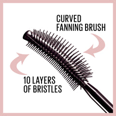 Maybelline - New York Mascara, No-clumping, Fanning Brush, Waterproof, Lash Sensational, Black 10ml