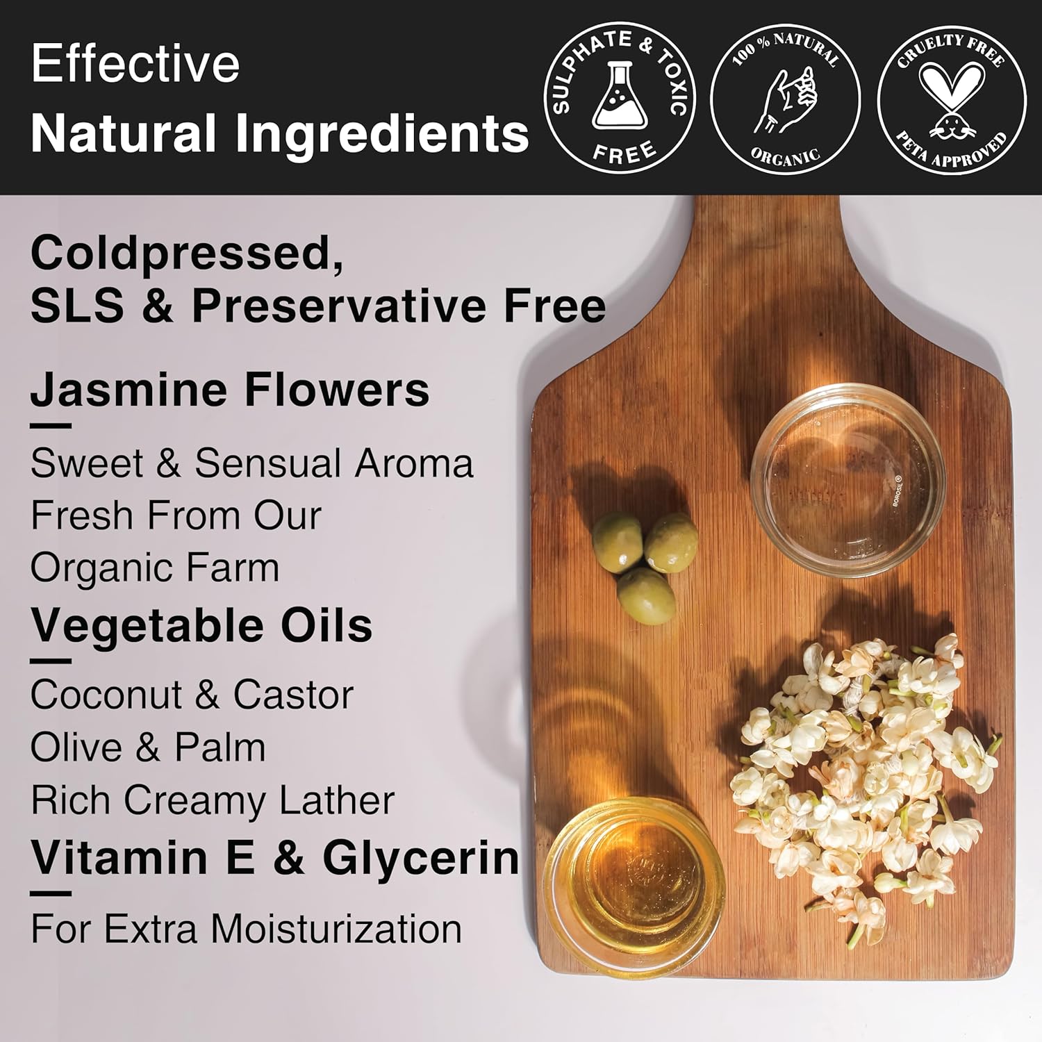 SoulFlower - Creamy Moisturizing Jasmine Soap 150g