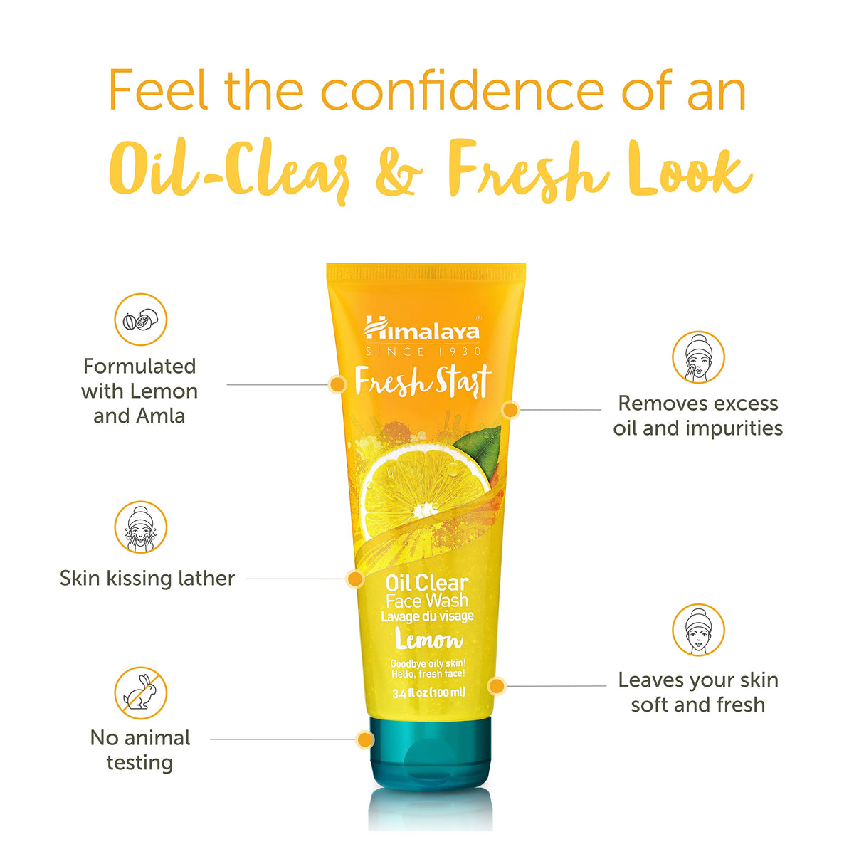 Himalaya Fresh Start Oil Clear lemon Face Wash 100 ml