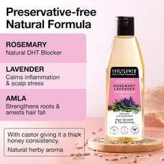 SoulFlower - Rosemary Lavender Hair Growth Oil for Healthy and Nourished Hair 225ml