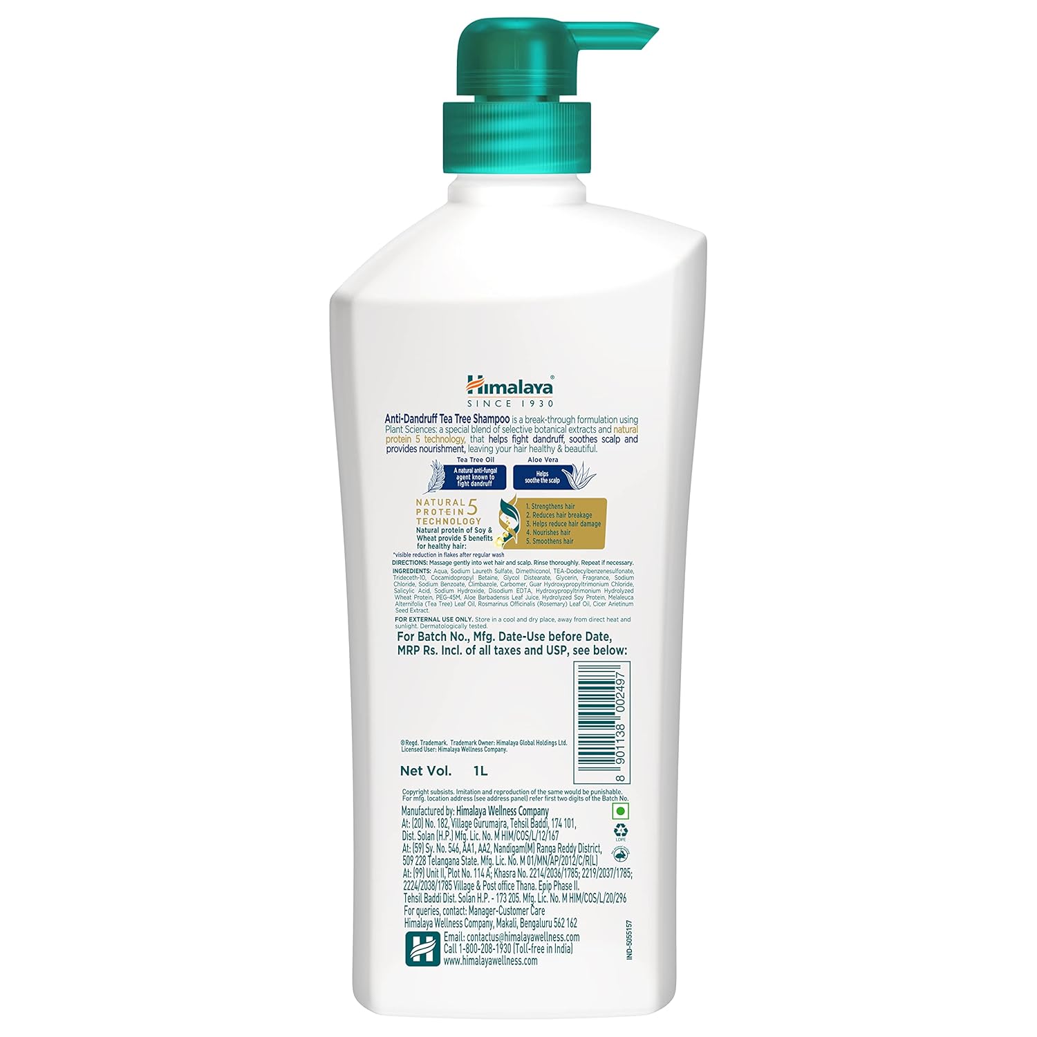 Himalaya - Anti-Dandruff Tea Tree Shampoo 1 ltr