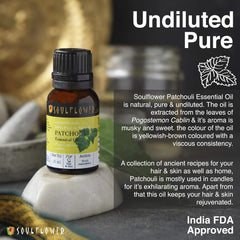 SoulFlower - Patchouli Essential Oil for Deep Conditioning 15ml