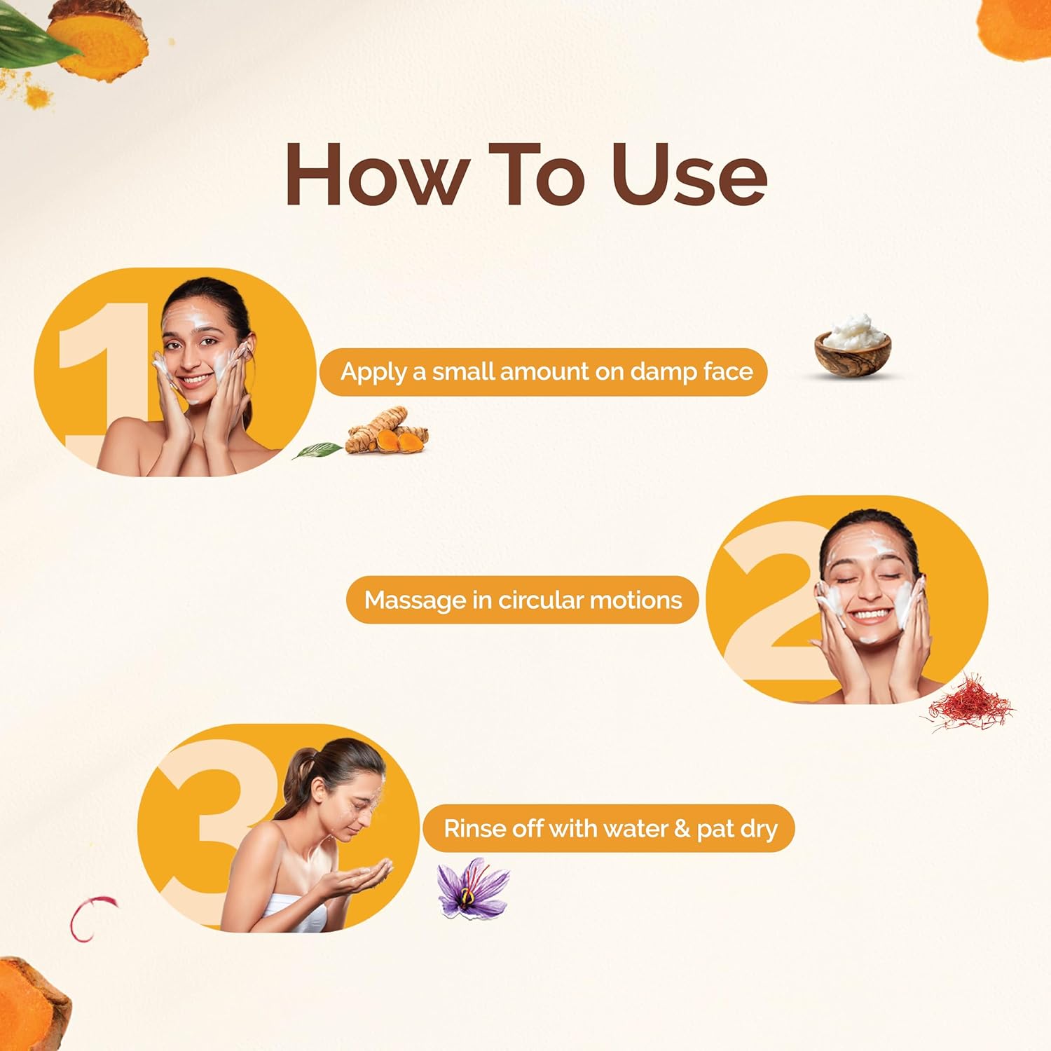 Mamaearth - Natural Ubtan Face Wash with Turmeric and Saffron for Tan Removal and Skin Brightning 100ml